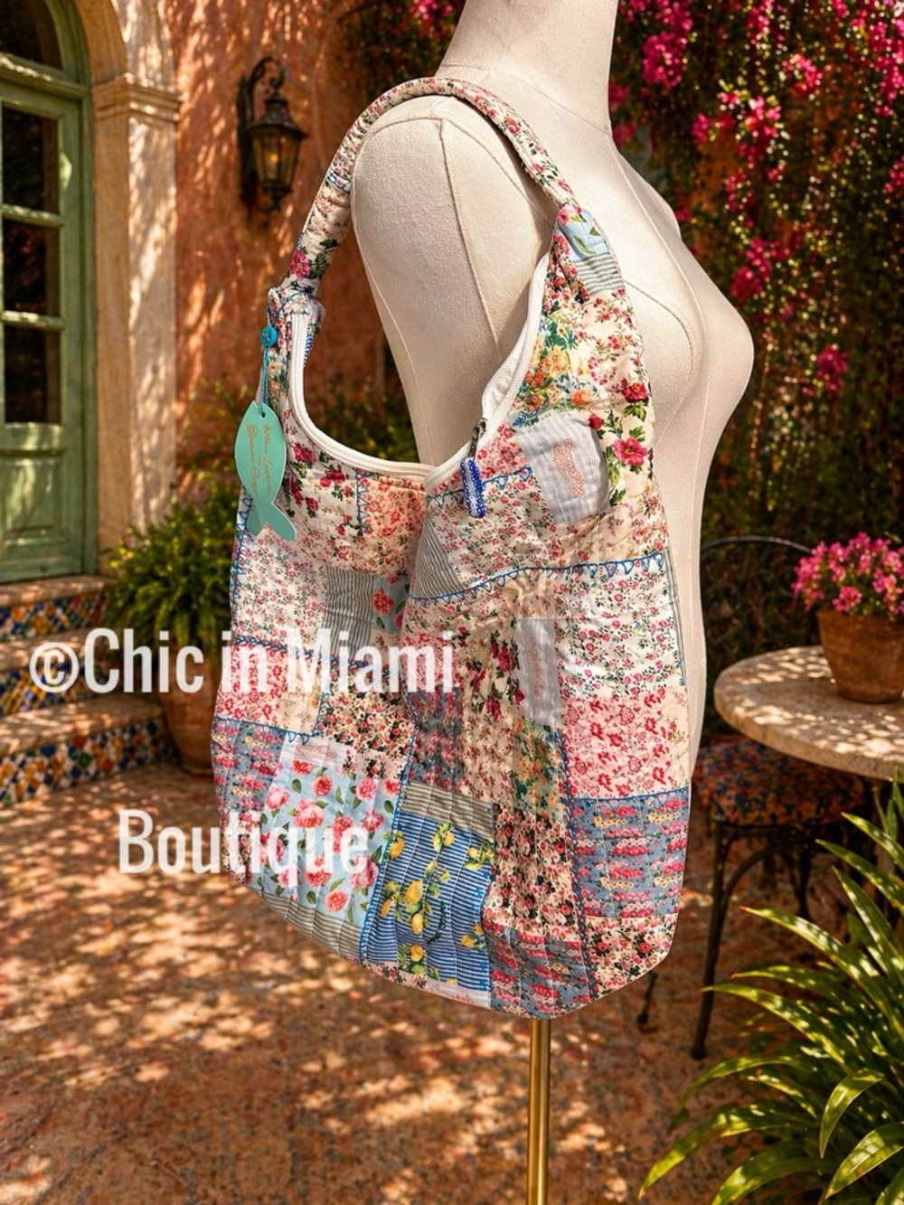 Antica Sartoria 2026 Patchwork Floral Hobo Bag - Multicolor